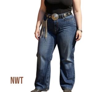 NWT US Polo Assn. Jeans with Leather Fringe